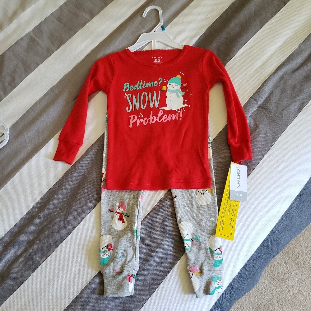 New 24 month girl Christmas pajamas